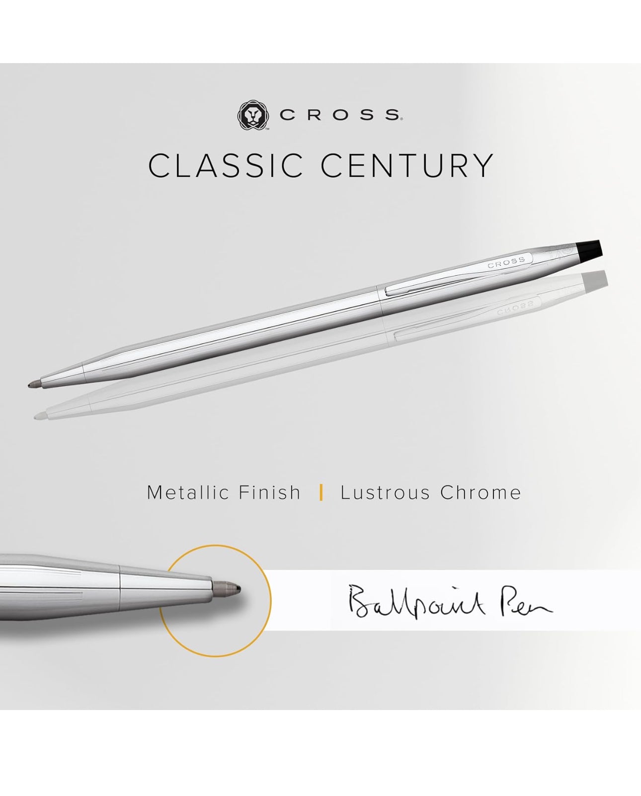 Cross Classic Century, Satin Chrome, Ballpoint Pen (AT0082-14)
