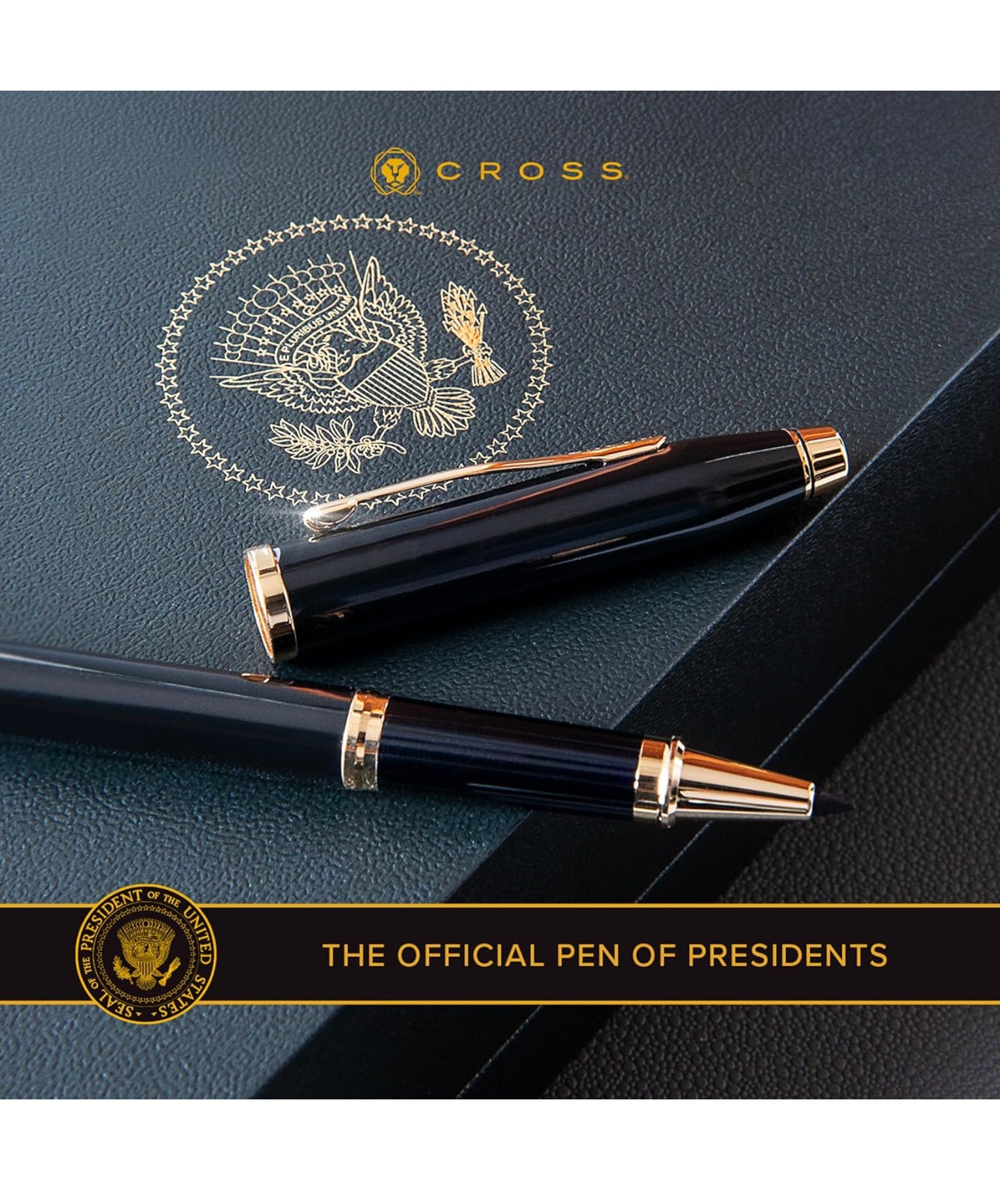Cross Century II Rollerball Pen with Polished Rose PVD Appointments - White Lacquer - AT0085-113