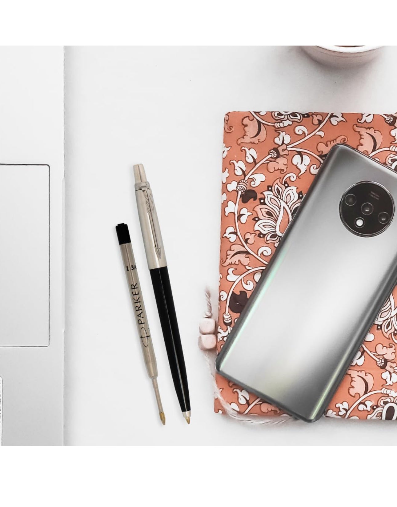 Parker Quink Flow Ball PenRefill | Black Ink Color| Medium Tip| Quick-Drying Ink | No-Smear Writing