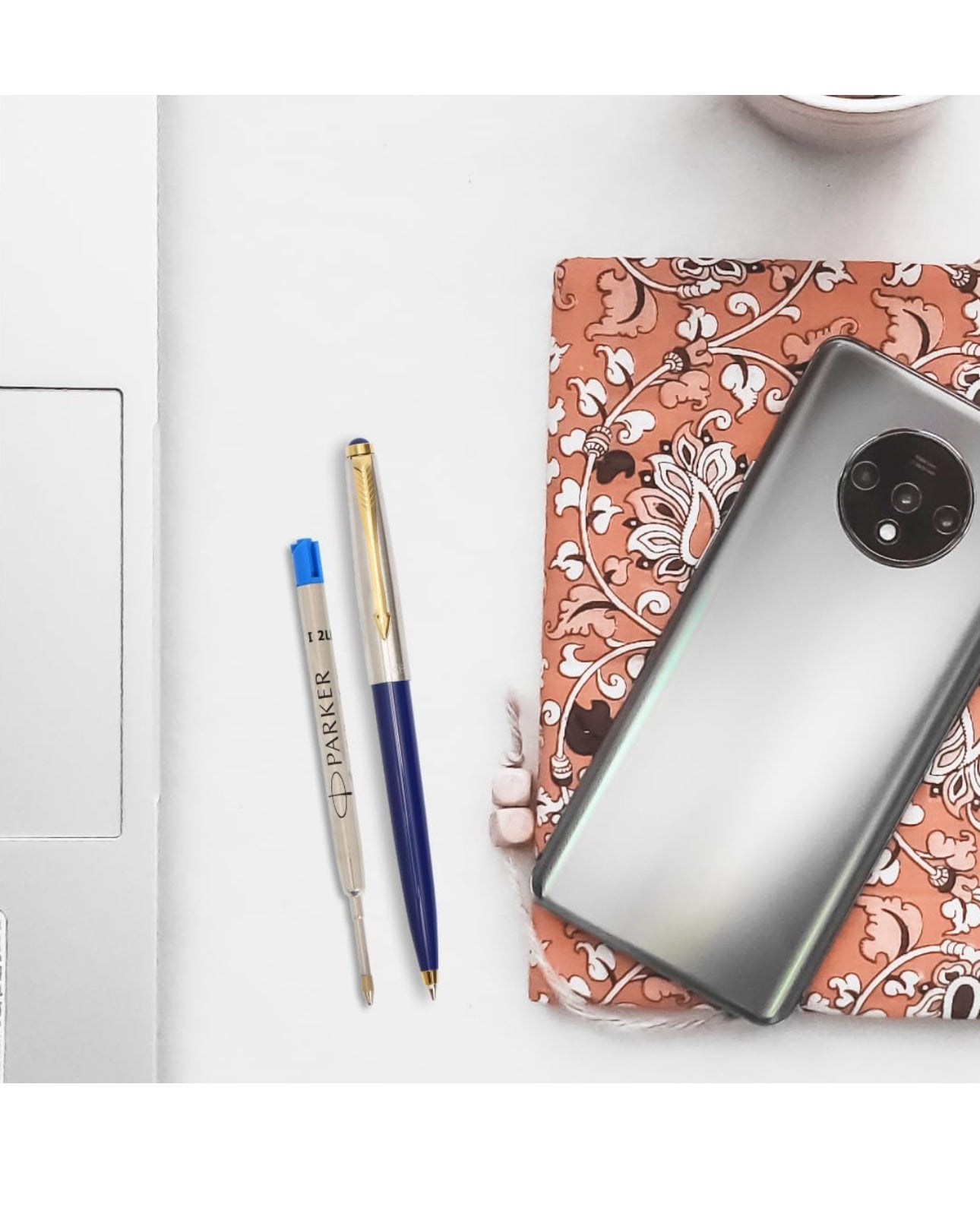 Parker Quink Flow Ball Pen Refill | Blue Ink Color| Medium Tip | Quick - Drying Ink | No - Smear Writing