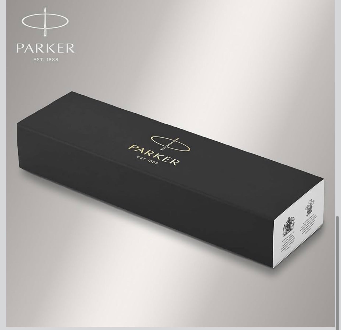 Parker IM Ballpoint Pen | Black Lacquer with Chrome Trim | Medium Point Blue Ink | Gift Box