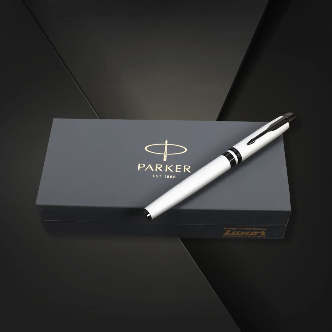 Parker Odyssey Dark Grey Black Metal Trim Roller Ball Pen