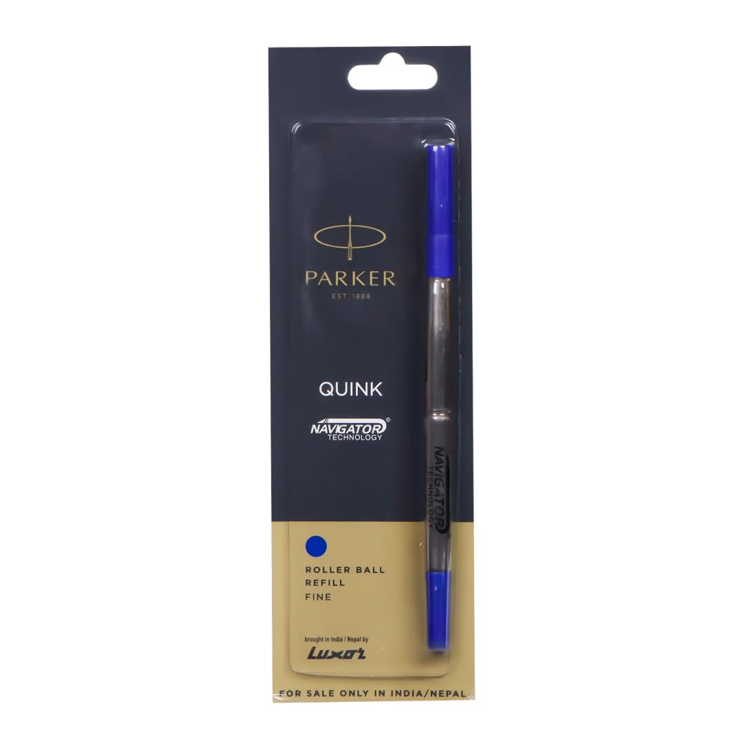 Parker Quink Roller Ball Refill (Blue), Pack of 1 (9000012124)