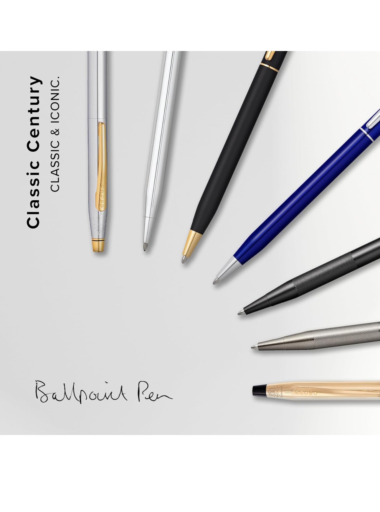 Cross Classic Century Ballpoint Pen (Classic Black) 23 K Gold plated