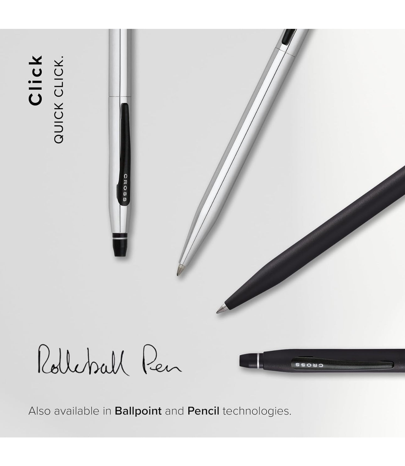 Cross Click Gel Ink Roller Ball Pen (Black)