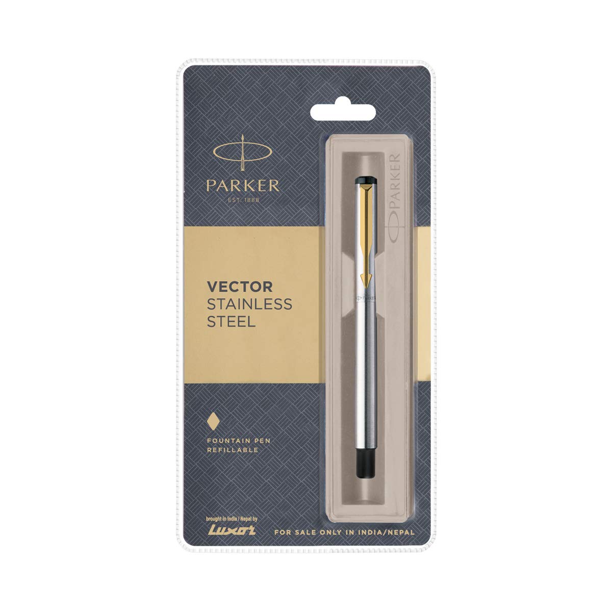 Parker Vector Stainless Steel GT Fountain Pen