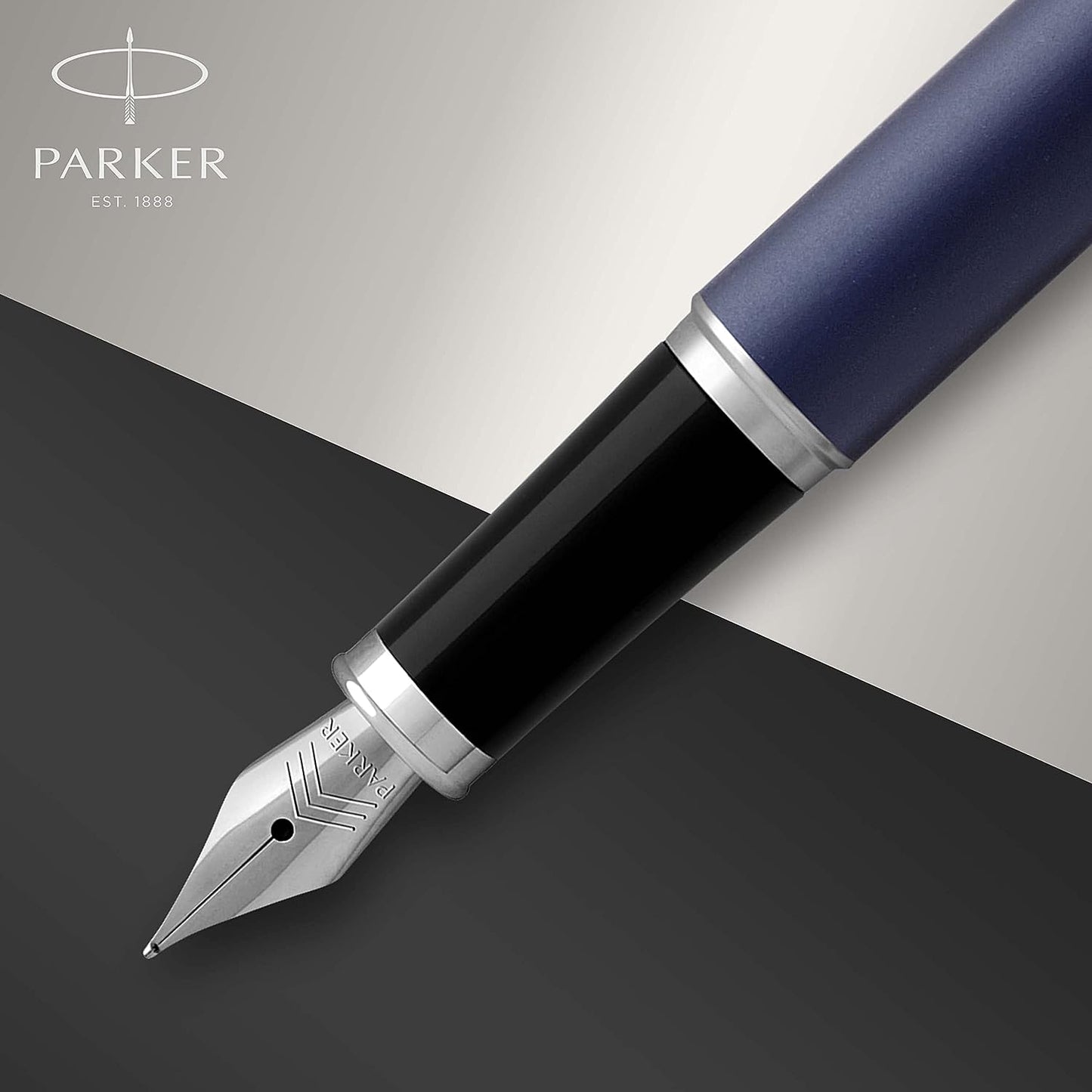 PARKER IM Fountain Pen Matte Blue Medium Nib with Blue Ink Refill (1931654)