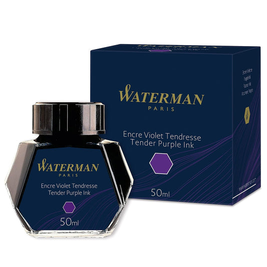 WATERMAN Liquid Ink for Fountain Pens, 50 ml, Tender Purple (S0110750) by Waterman