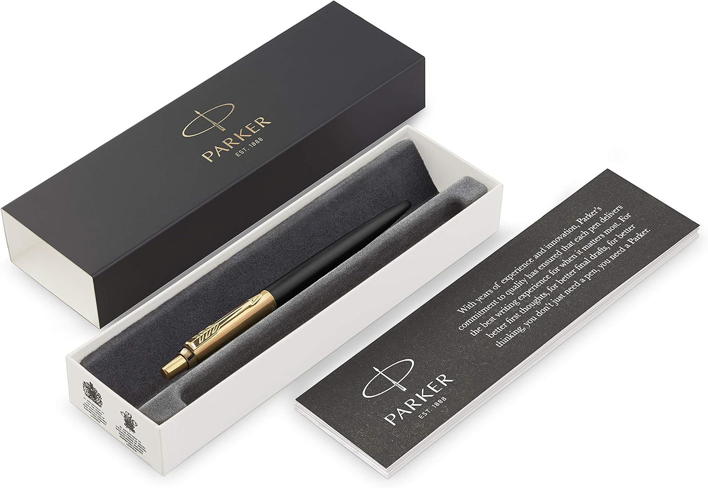 Parker Jotter Premium Ballpoint Pen Gift Box, Bond Street, Black GoldTrim Rare 1953202