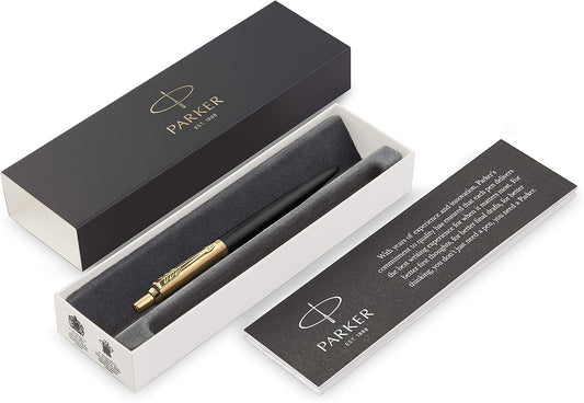 Parker Jotter Premium Ballpoint Pen Gift Box, Bond Street, Black GoldTrim Rare 1953202