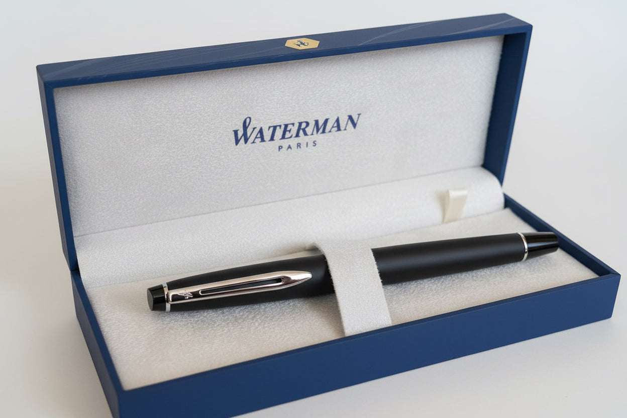 Waterman Expert Chrome trim Fountain Pen | Medium nib |