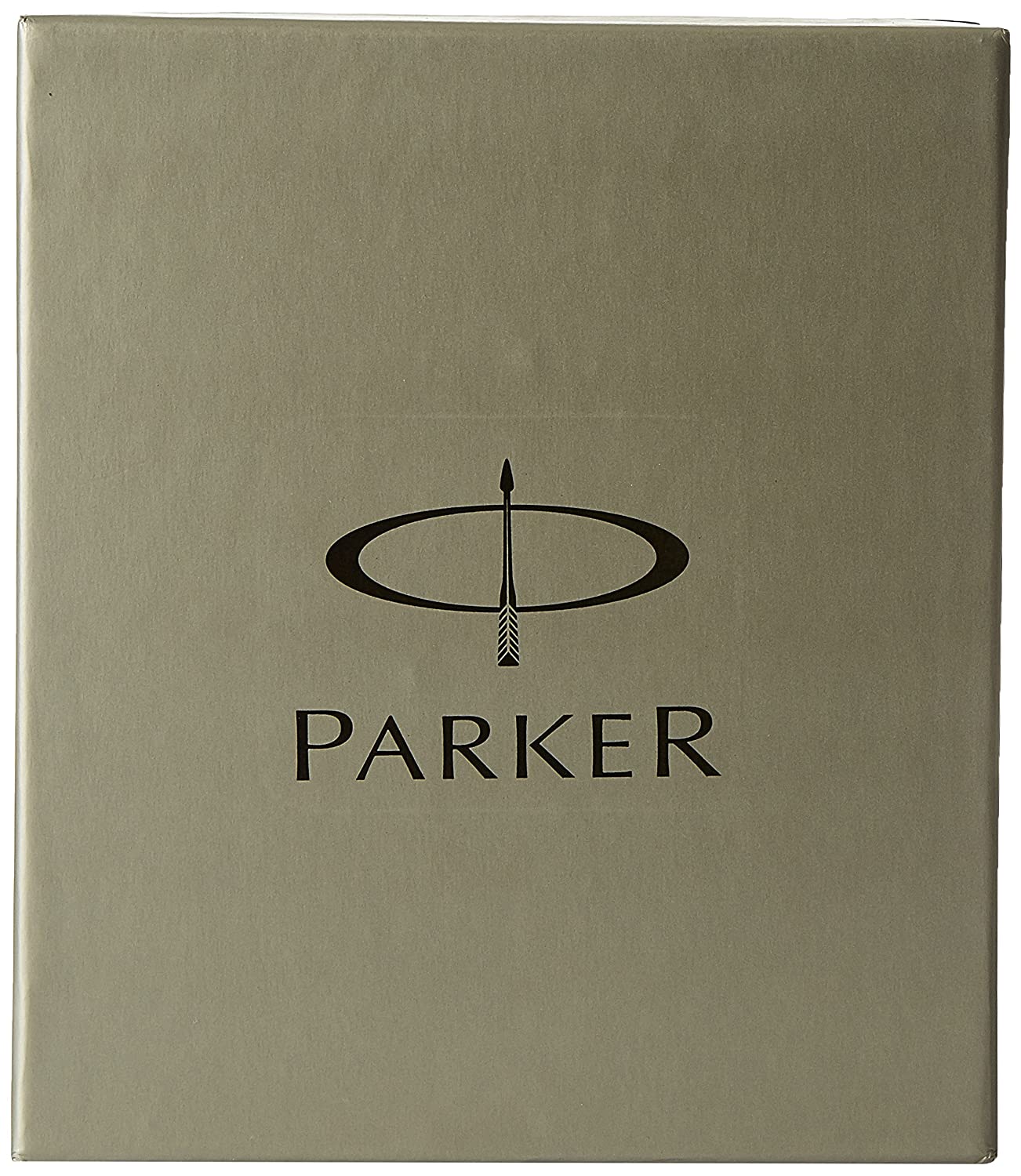 Parker Frontier Chrome Trim Fountain Pen with Free Card Holder, Gold Nib (Matte Black)