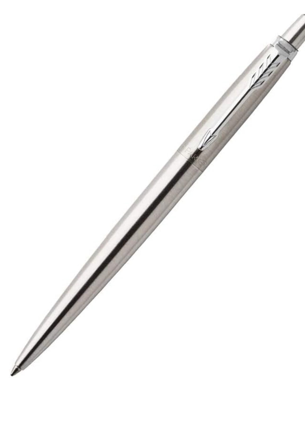 Parker Jotter Stainless Steel with Chrome Trim Ball Pen | Ink blue| Fine nib