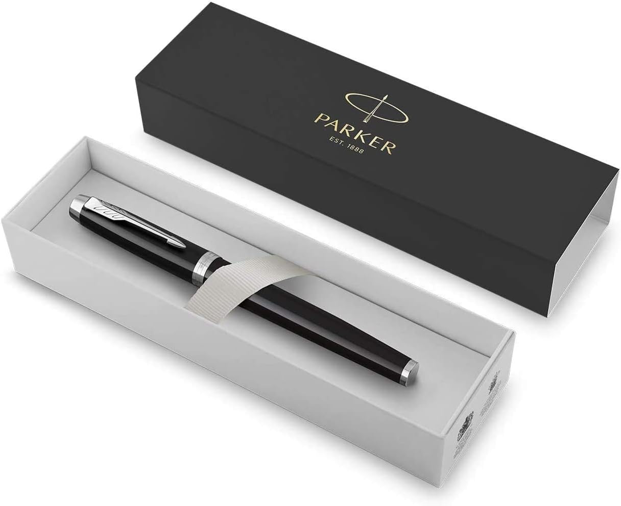 Parker Aster Matt Black Fountain Pen | Free refiller and Blue cartridge